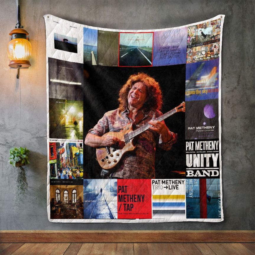 Pat Metheny Album Covers Quilt Blanket