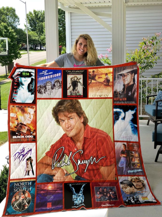 Patrick Swayze Quilt Blanket 01