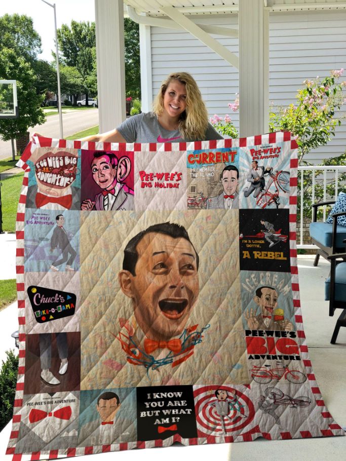 Pee-Wee Herman Funny Poster Quilt Blanket