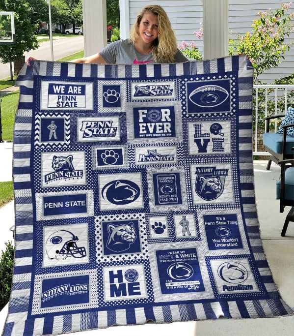 Penn State Nittany Lions 3 Quilt Blanket