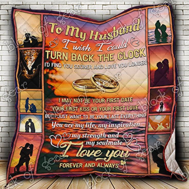 Personalized To My Husband I Love You Forever And Always Quilt Blanket Great Customized Blanket Gifts For