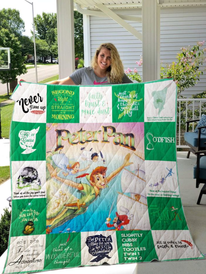 Peter Pan Quilt Blanket For Fans