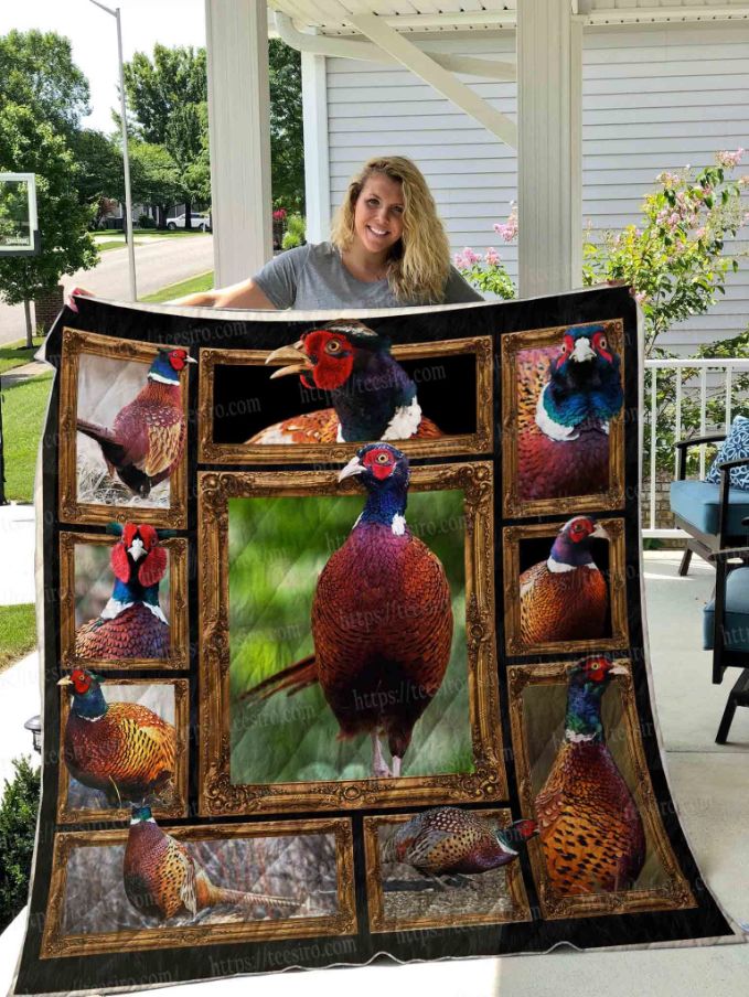 Pheasant Photography Art Quilt Blanket Great Customized Blanket Gifts For