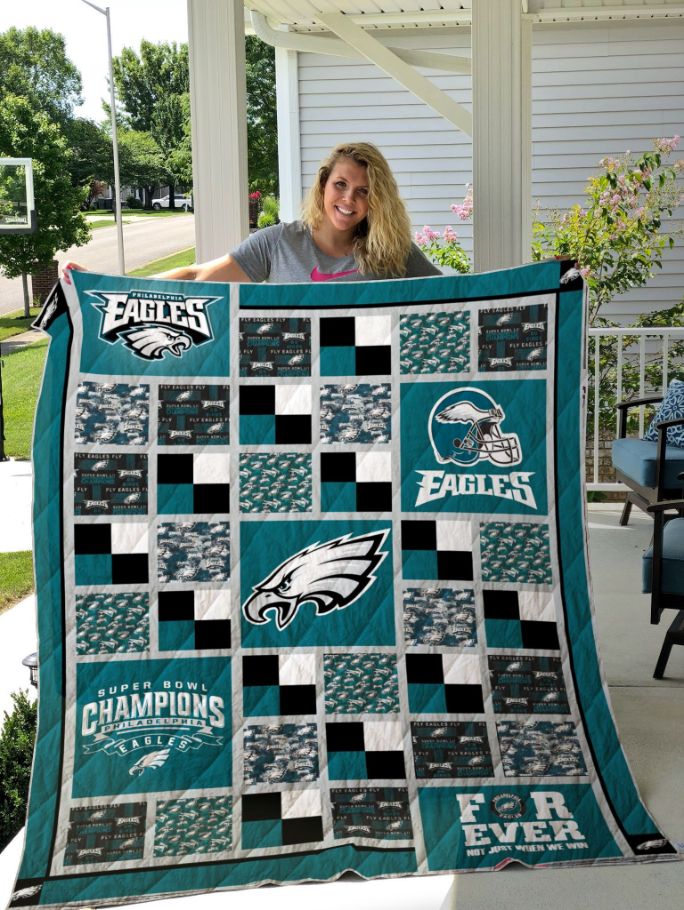 Philadelphia Eagles Quilt Blanket Ver 03