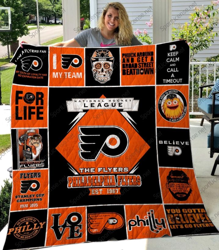 Philadelphia Flyers Quilt Blanket 05