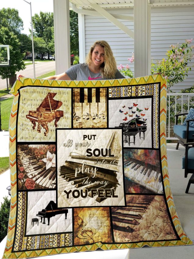 Piano Quilt Blanket