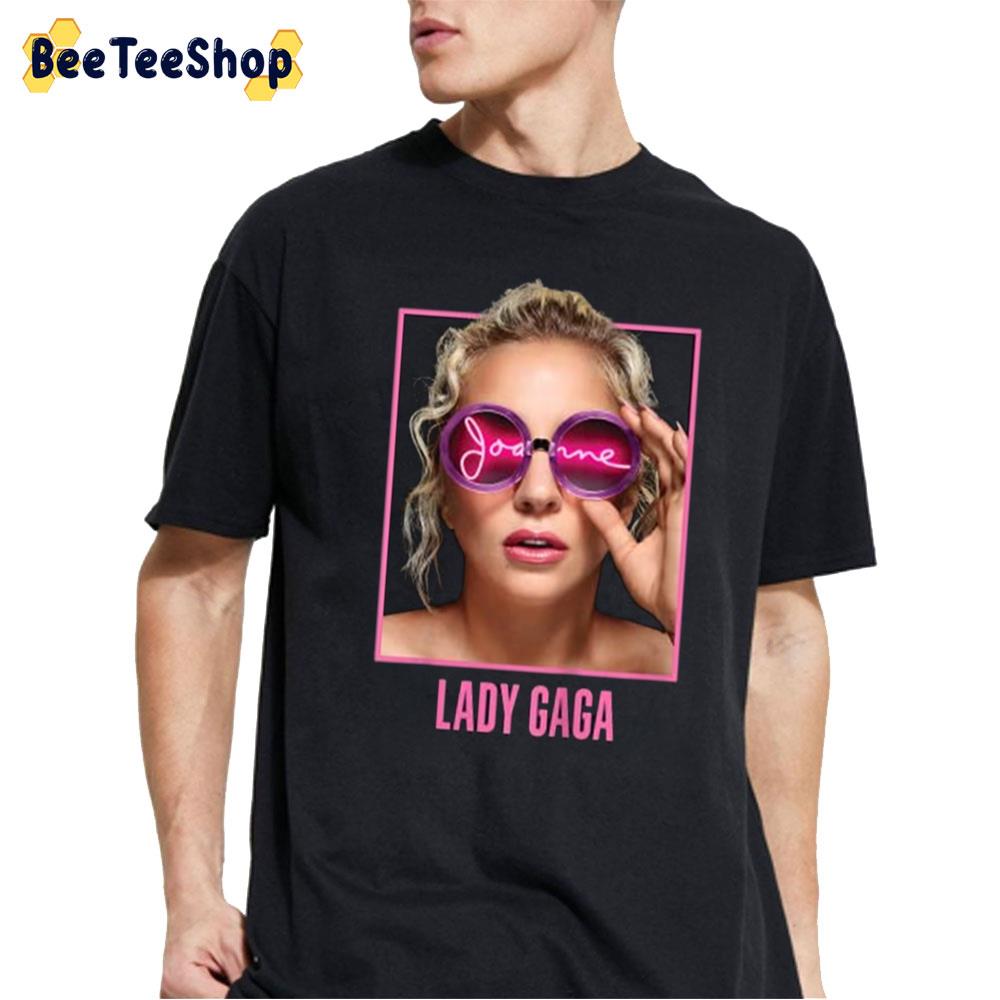 Pink Art Lady Gaga Joanne Glasses Unisex T-Shirt