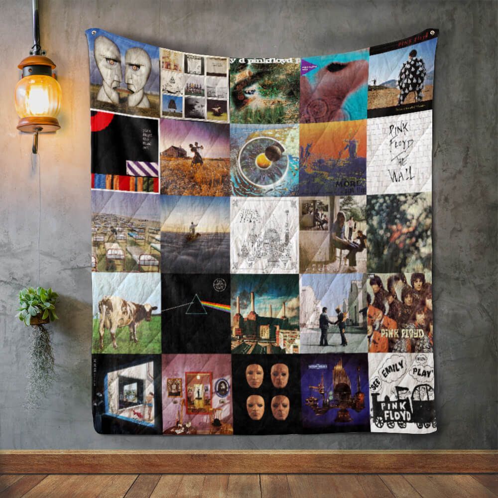 Pink Floyd Style 2 Album Covers Quilt Blanket