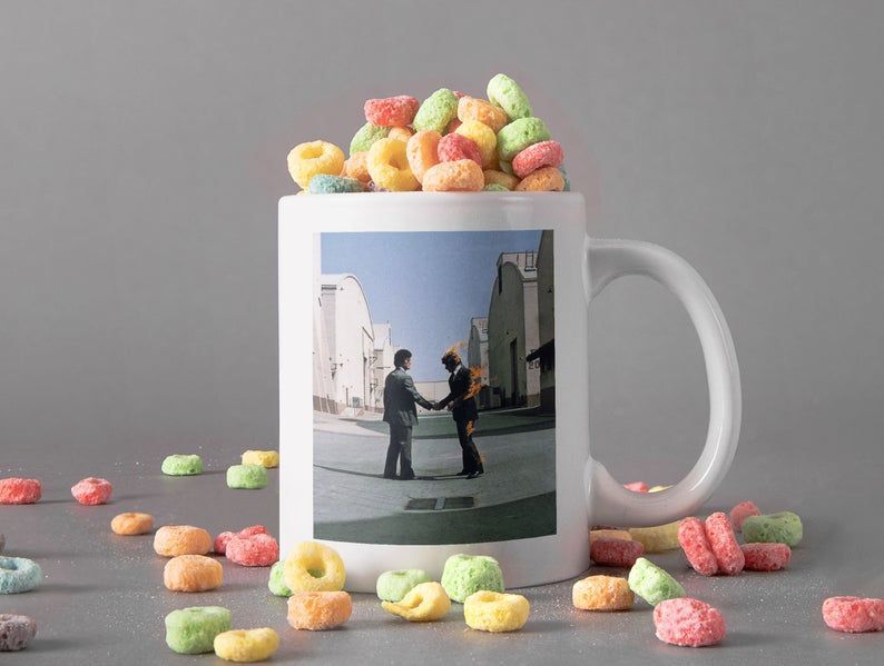 Pink Floyd Wish You Were Here Mug Rock Band Mug Progressive Rock Mug Premium Sublime Ceramic Coffee Mug White