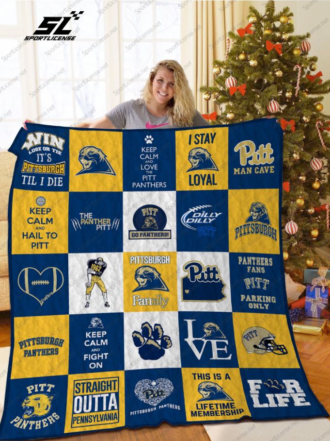 Pittsburgh Panthers Quilt Blanket Ver 03