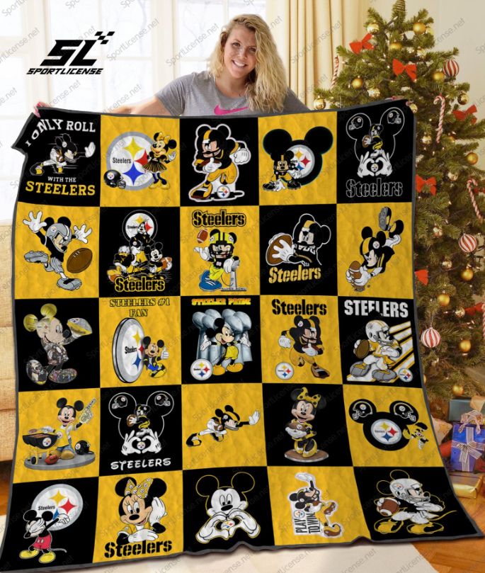 Pittsburgh Steelers Disney Quilt Blanket