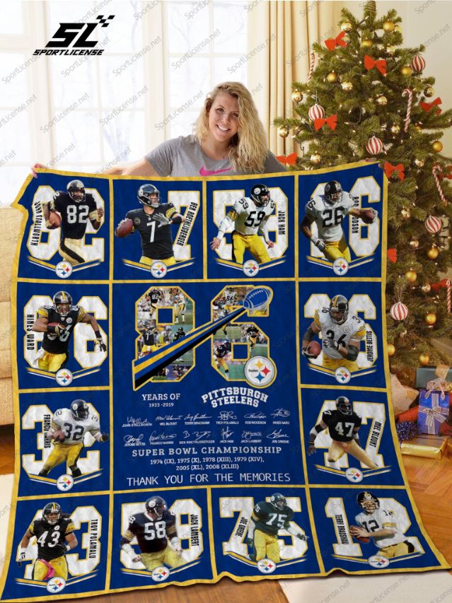 Pittsburgh Steelers Quilt Blanket Ver 17