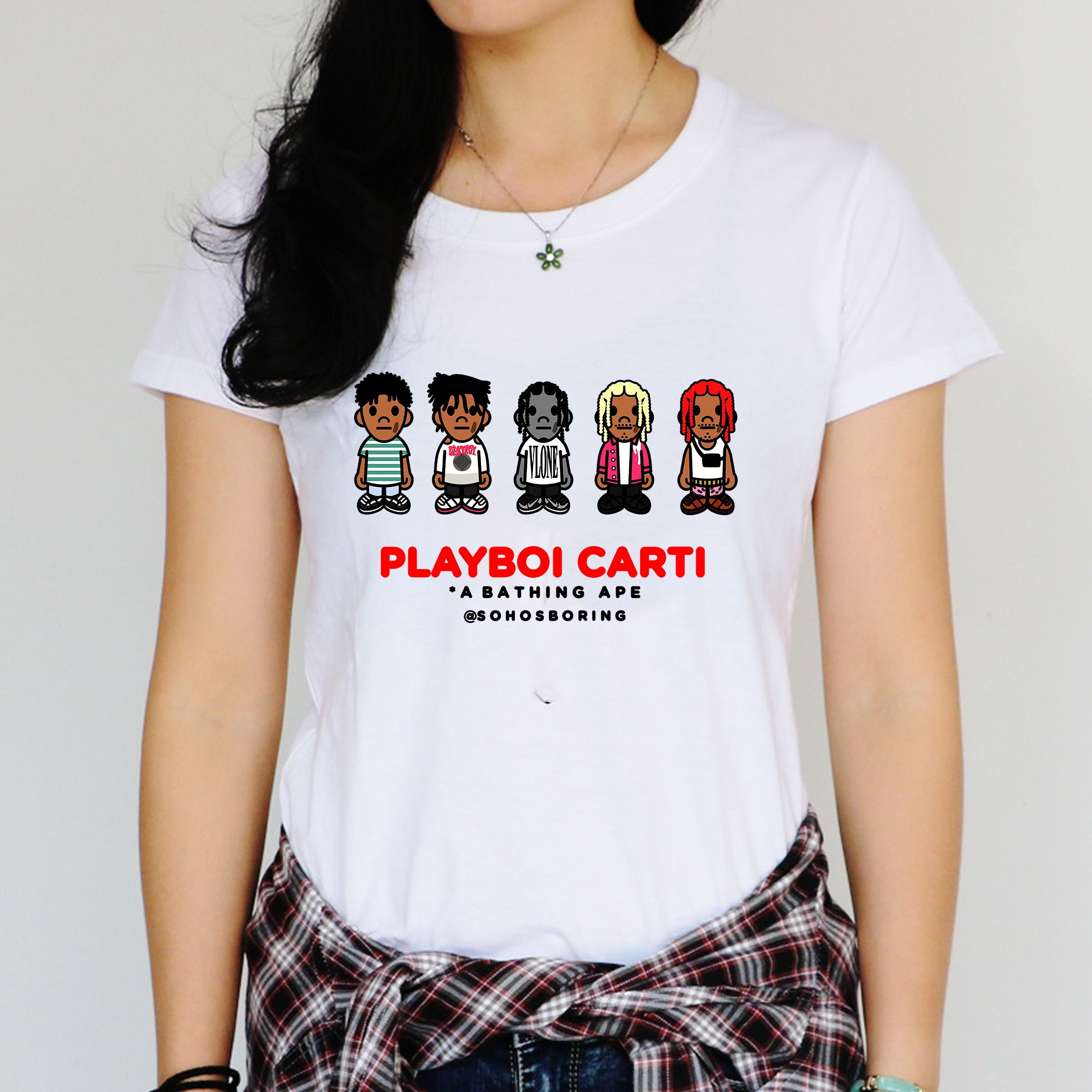 Playboi Carti X Bape A Bathing Ape Baby Milo Vintage Unisex T-Shirt
