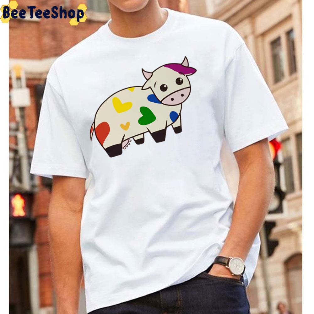 Pride Allyship Cow Unisex T-Shirt