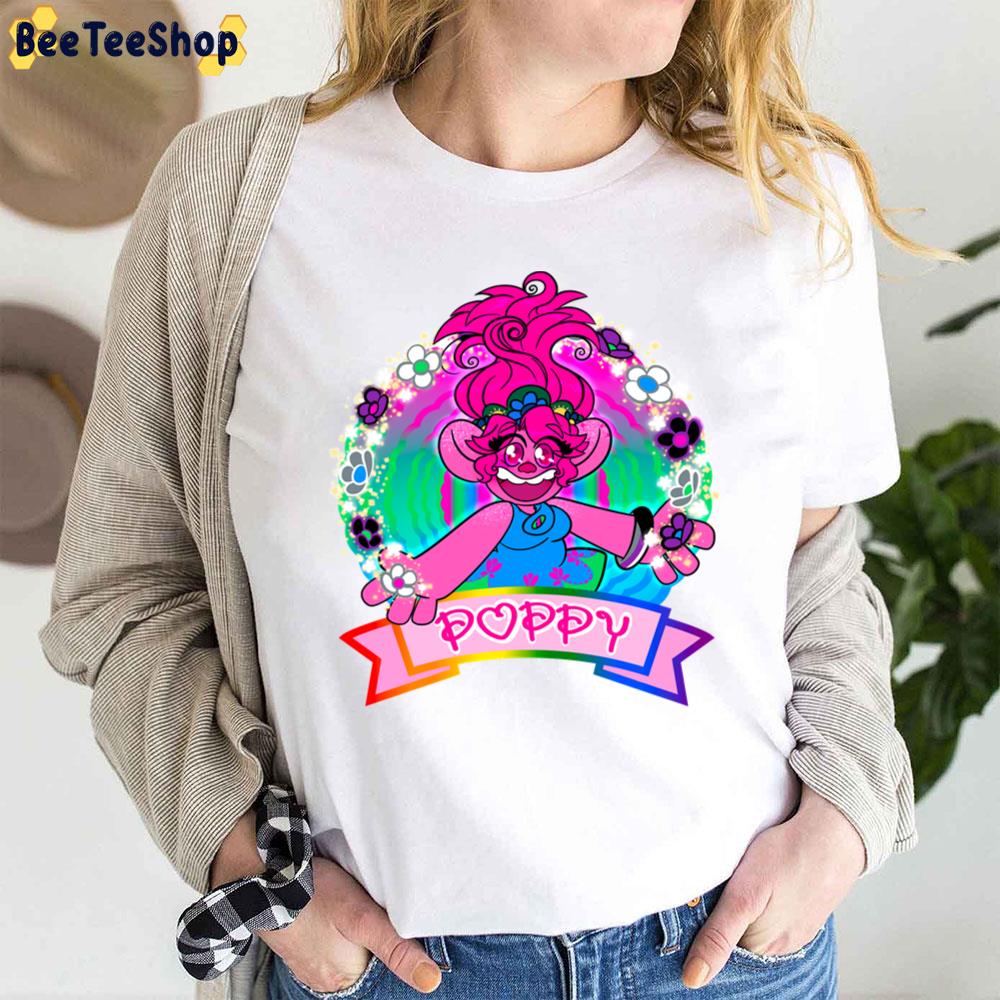 Pride Poppy Trolls Movie Retro Art Unisex T-Shirt