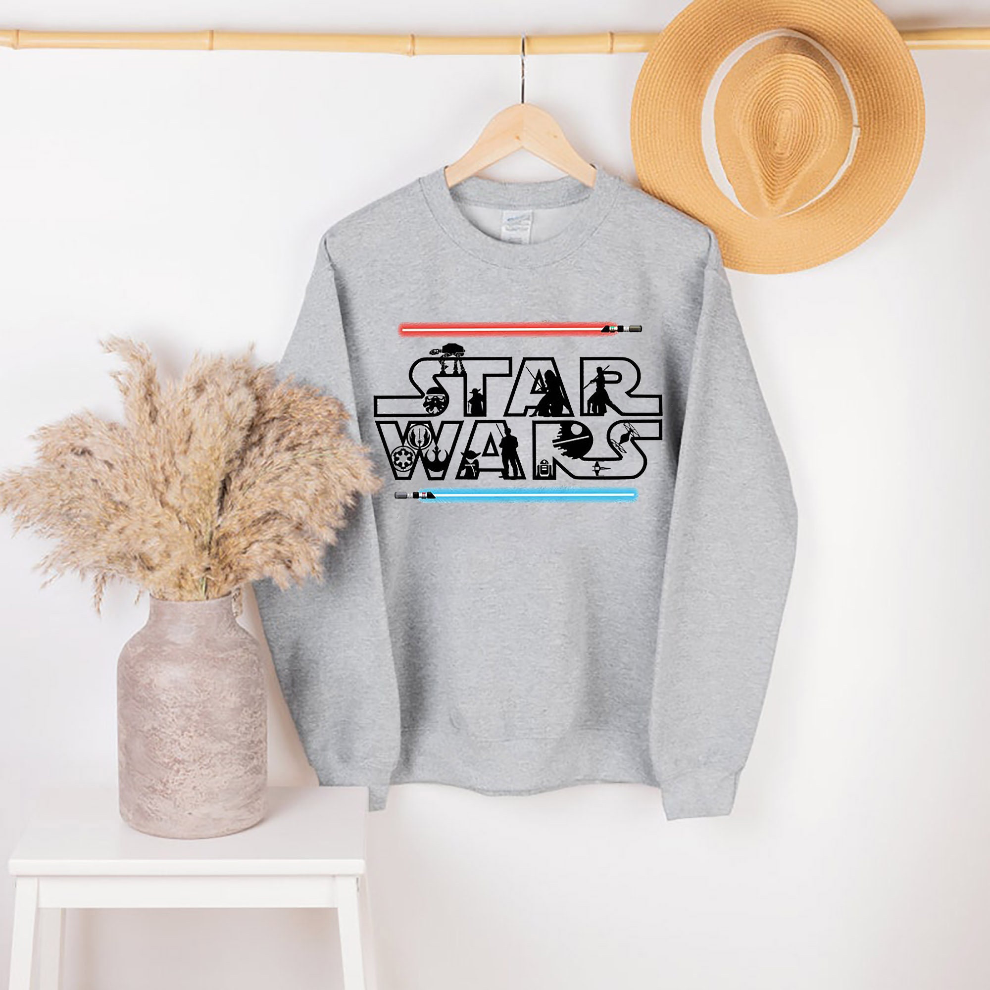 Princess Leia Baby Yoda Disney Star Wars Unisex Sweatshirt