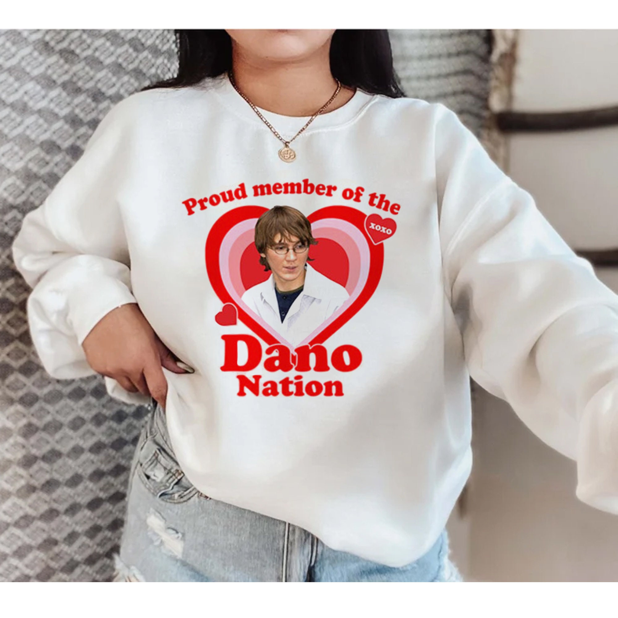 Proud Member Of The Dano Nation Red Heart Art Unisex Sweatshirt