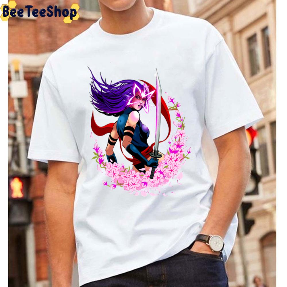 Psylocke Flower Art Unisex T-Shirt