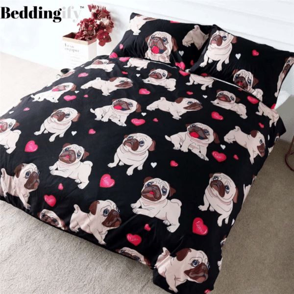 Pug Cotton Bedding Sets