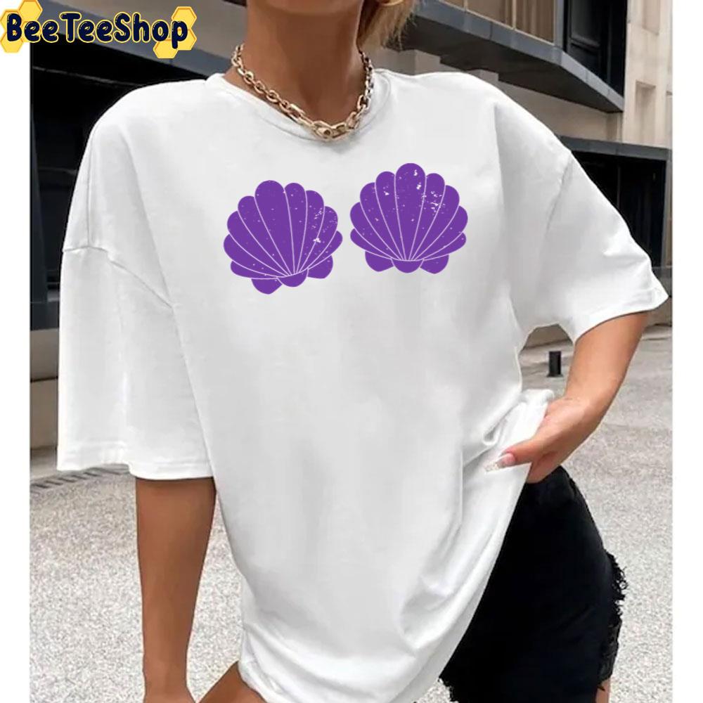 Purple Mermaid Shells Unisex T-Shirt