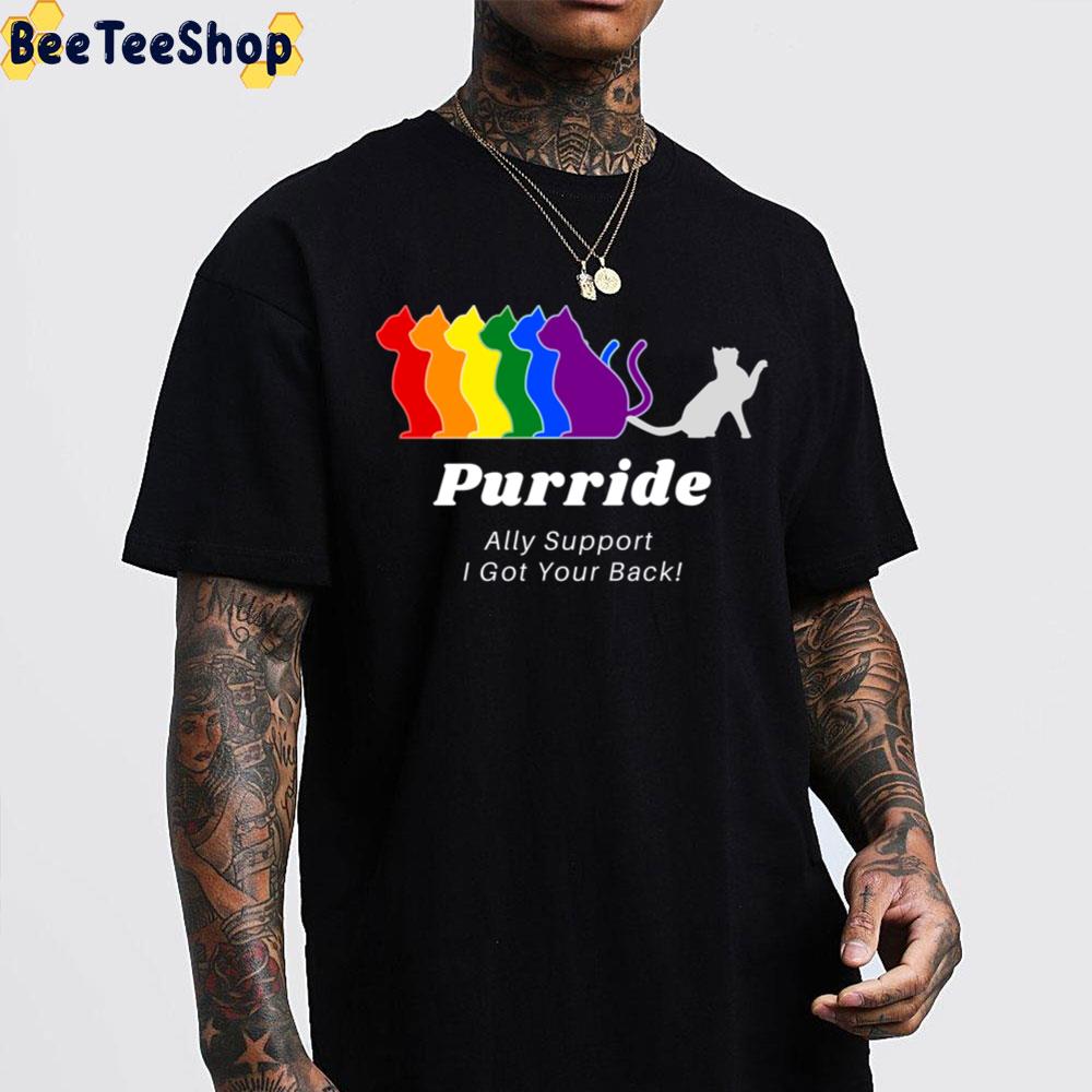 Purride Ally Support I Got Your Back Pride Month Unisex T-Shirt