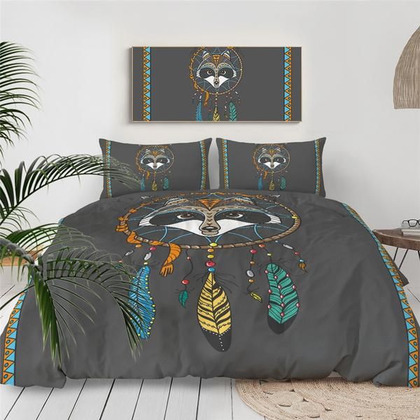 Raccoon Dreamcatcher Cotton Bedding Sets