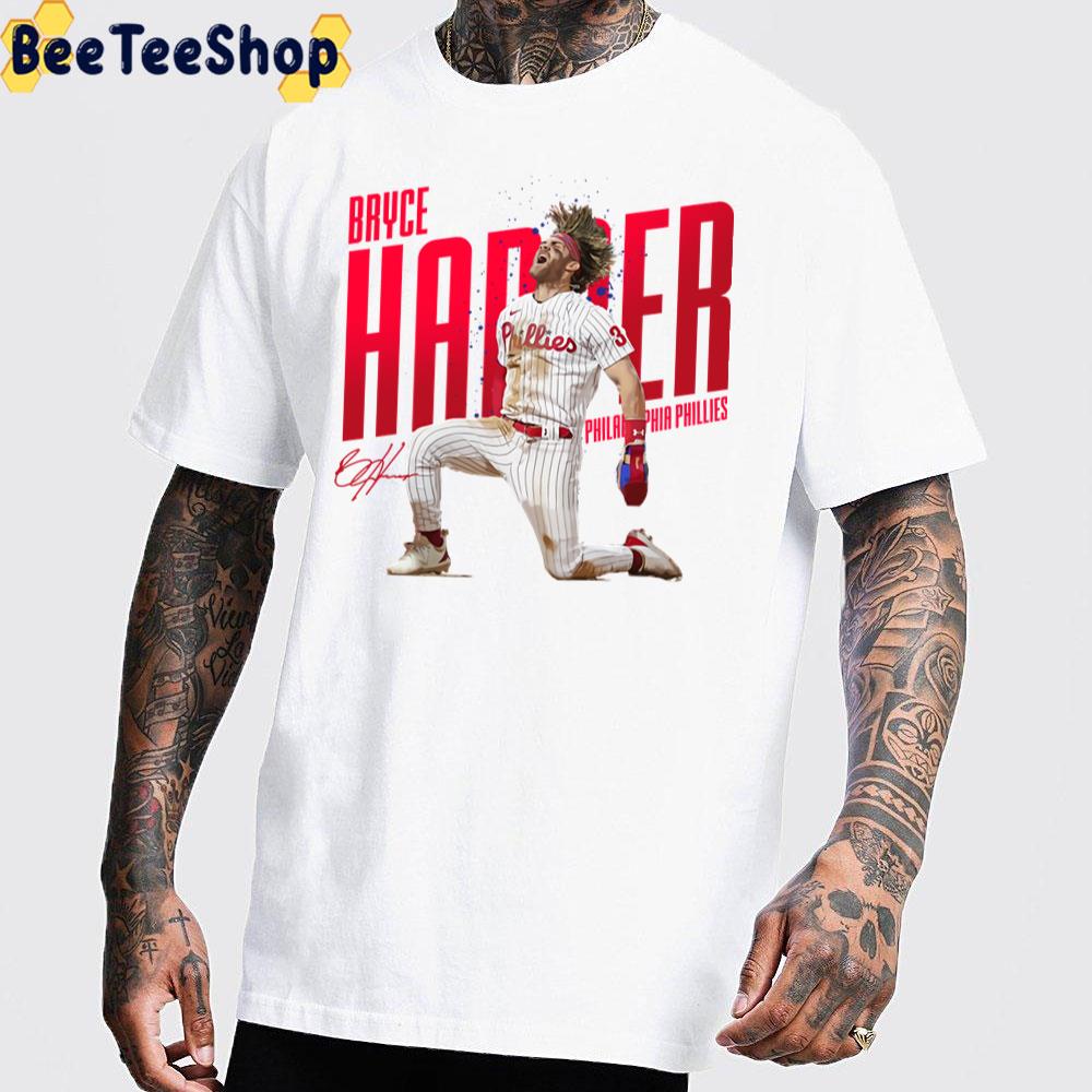 Red Art Bryce Harper Philadelphia Phillis Baseball Unisex T-Shirt