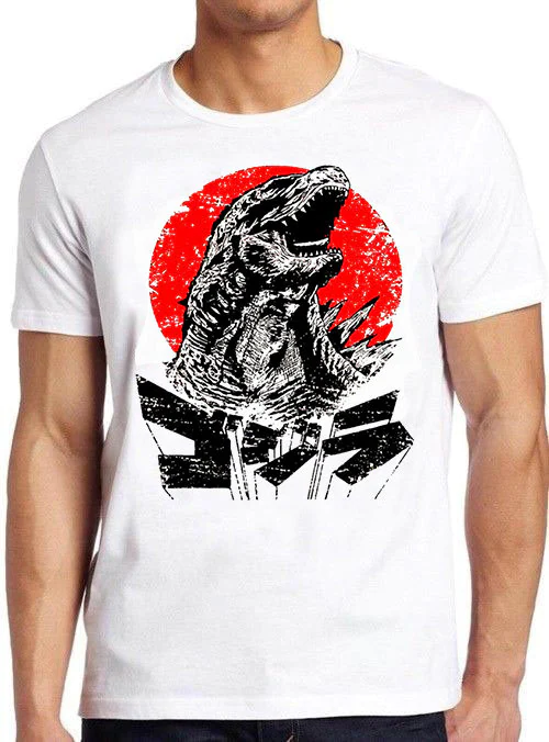 Red Black Art Godzilla Japanese Tokyo Unisex T-Shirt