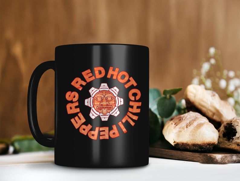 Red Hot Chili Peppers Mug The Chili Peppers Aka Rhcp Mug Funk Rock Mug Premium Sublime Ceramic Coffee Mug Black