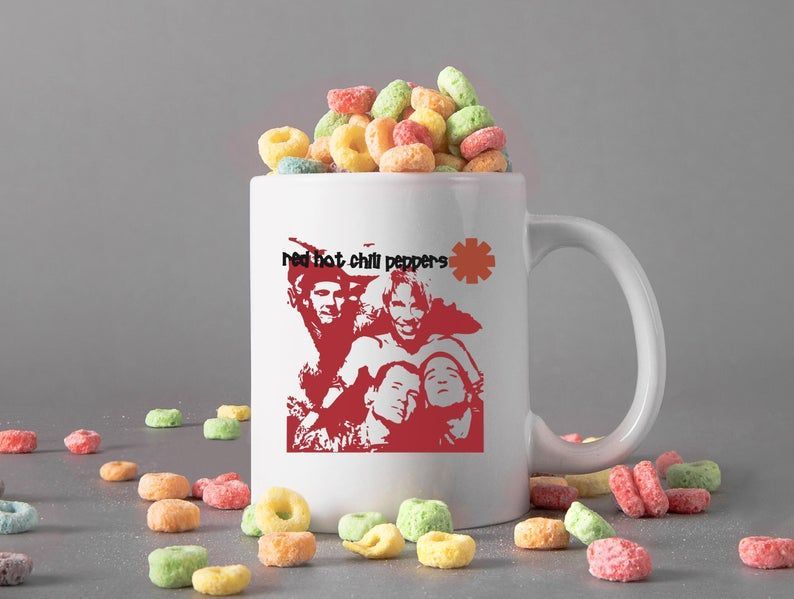 Red Hot Chili Peppers Mug The Chili Peppers Aka Rhcp Mug Funk Rock Mug Premium Sublime Ceramic Coffee Mug White