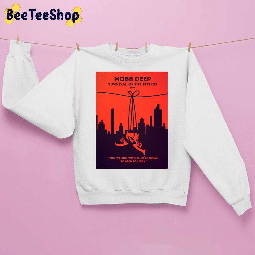 Red Retro Mobb Deepsurvival Of The Fittest 1995 Music Band Unisex Sweatshirt