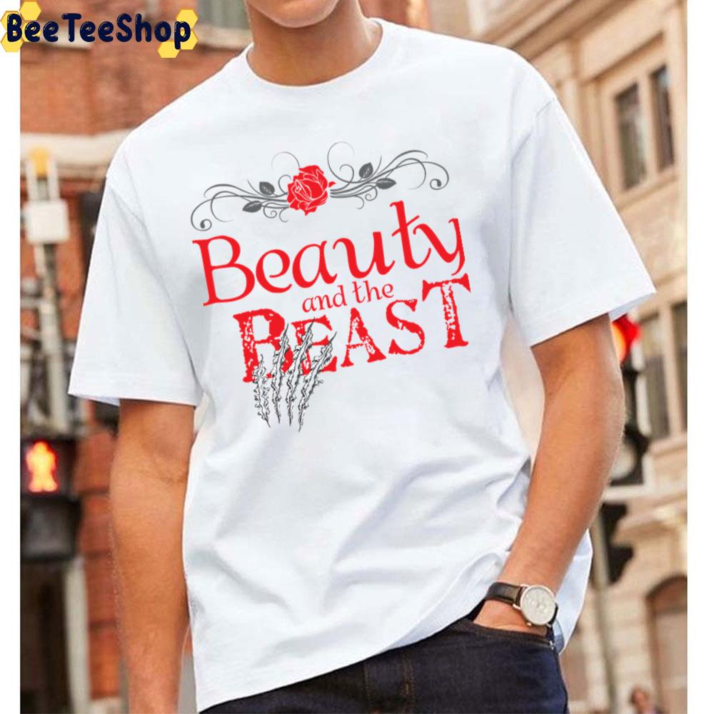 Red Rose Beauty And The Beast Unisex T-Shirt