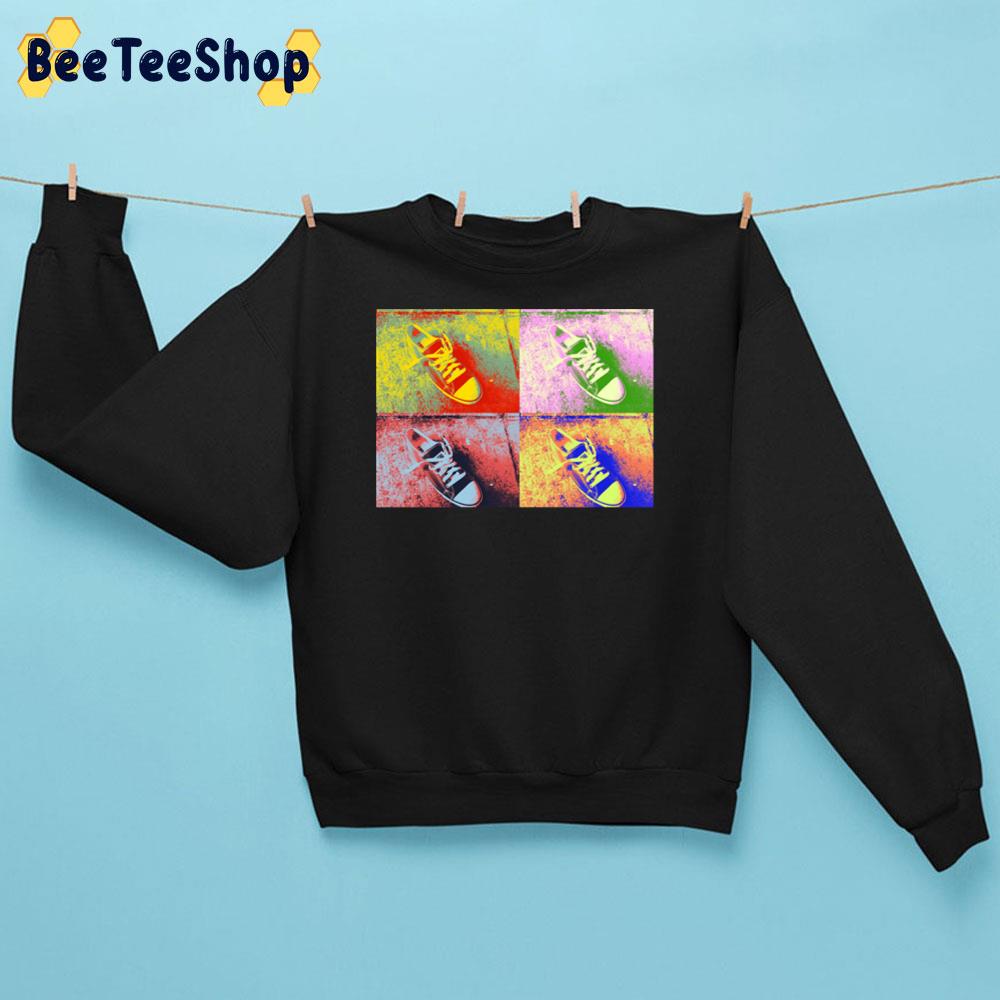 Retro Art Converse Shoes Unisex Sweatshirt