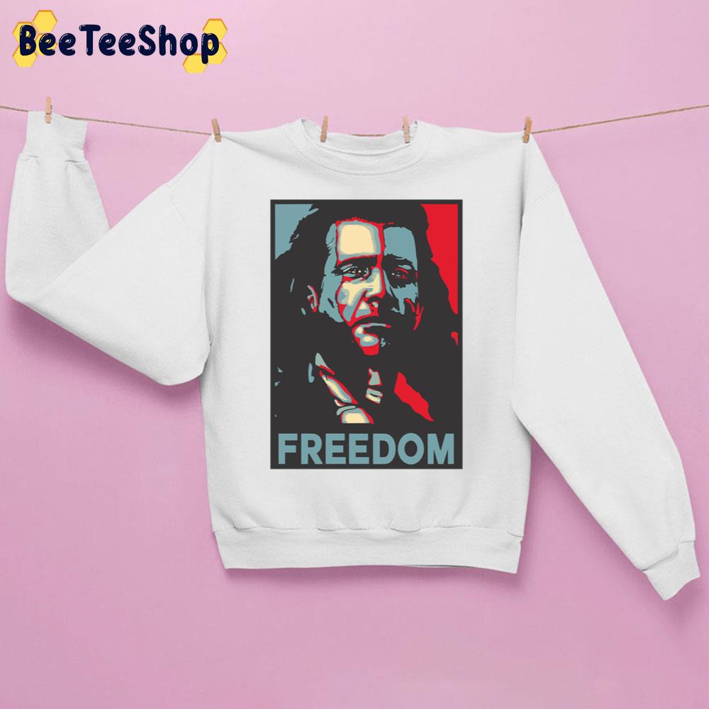 Retro Art Freedom Mel Gibson Unisex Sweatshirt