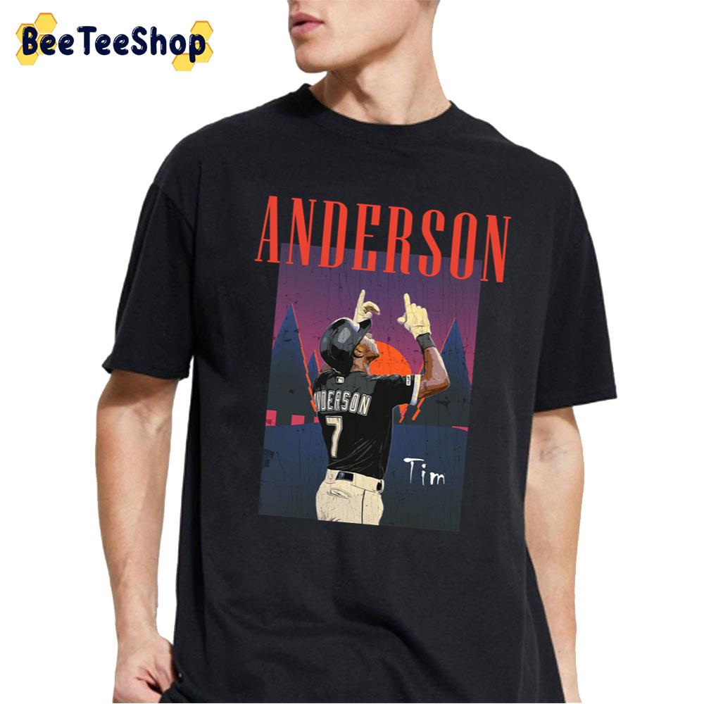 Retro Art Tim Anderson Chicago White Sox Baseball Unisex T-Shirt