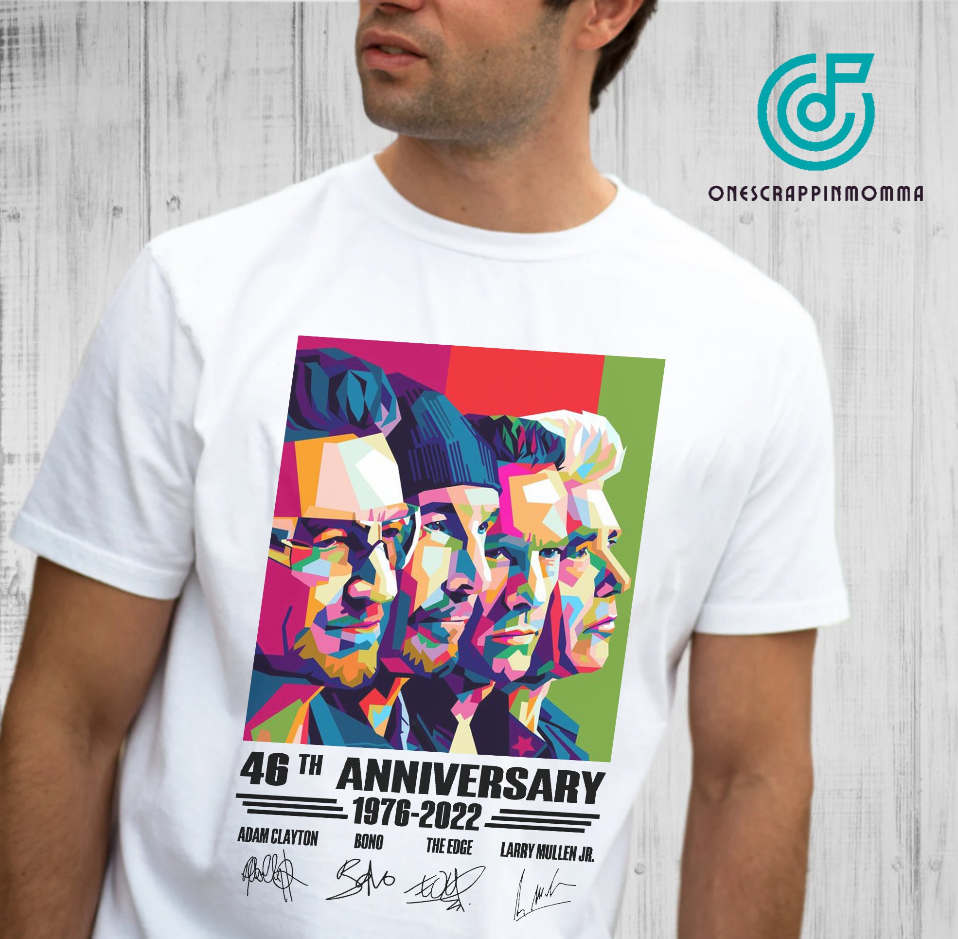 Retro Art U2 46th Anniversary 1876-2022 Signature Thank You For The Memories Unisex Shirt