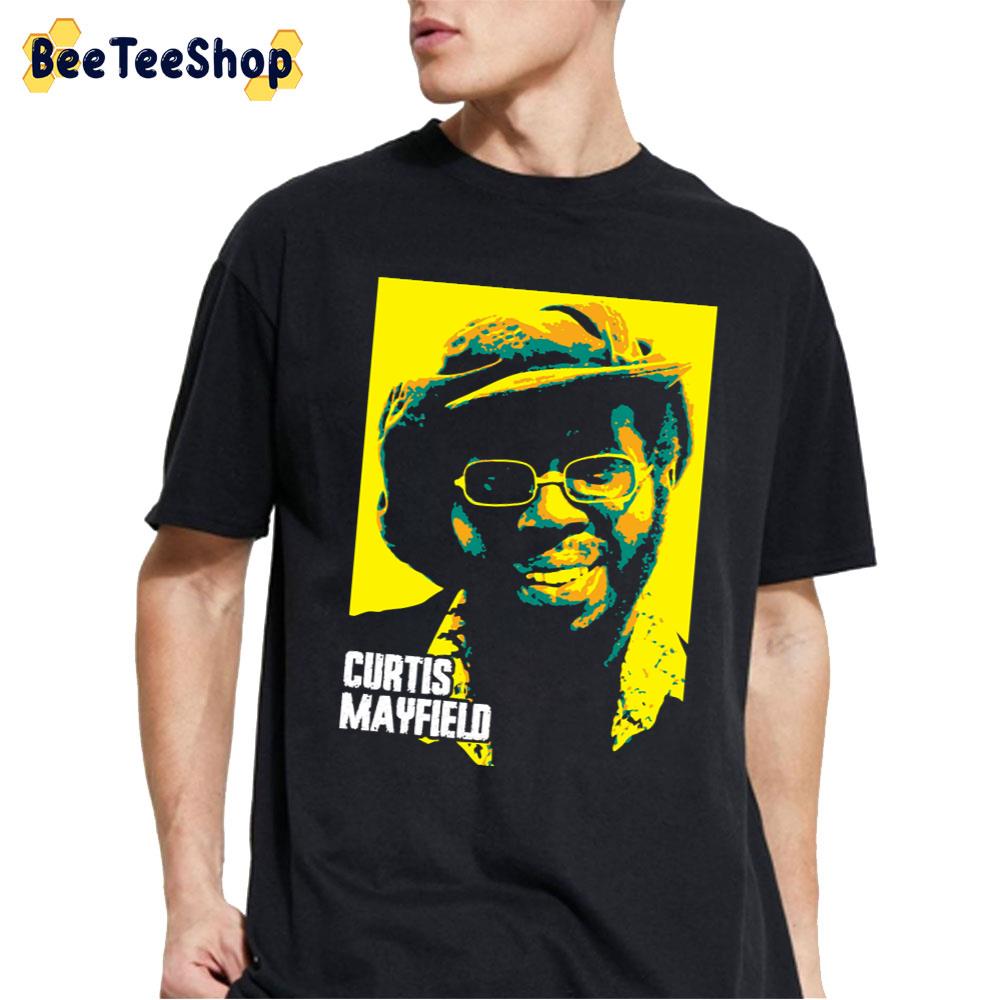 Retro Curtis Mayfield Guitarist And Record Produ Unisex T-Shirt