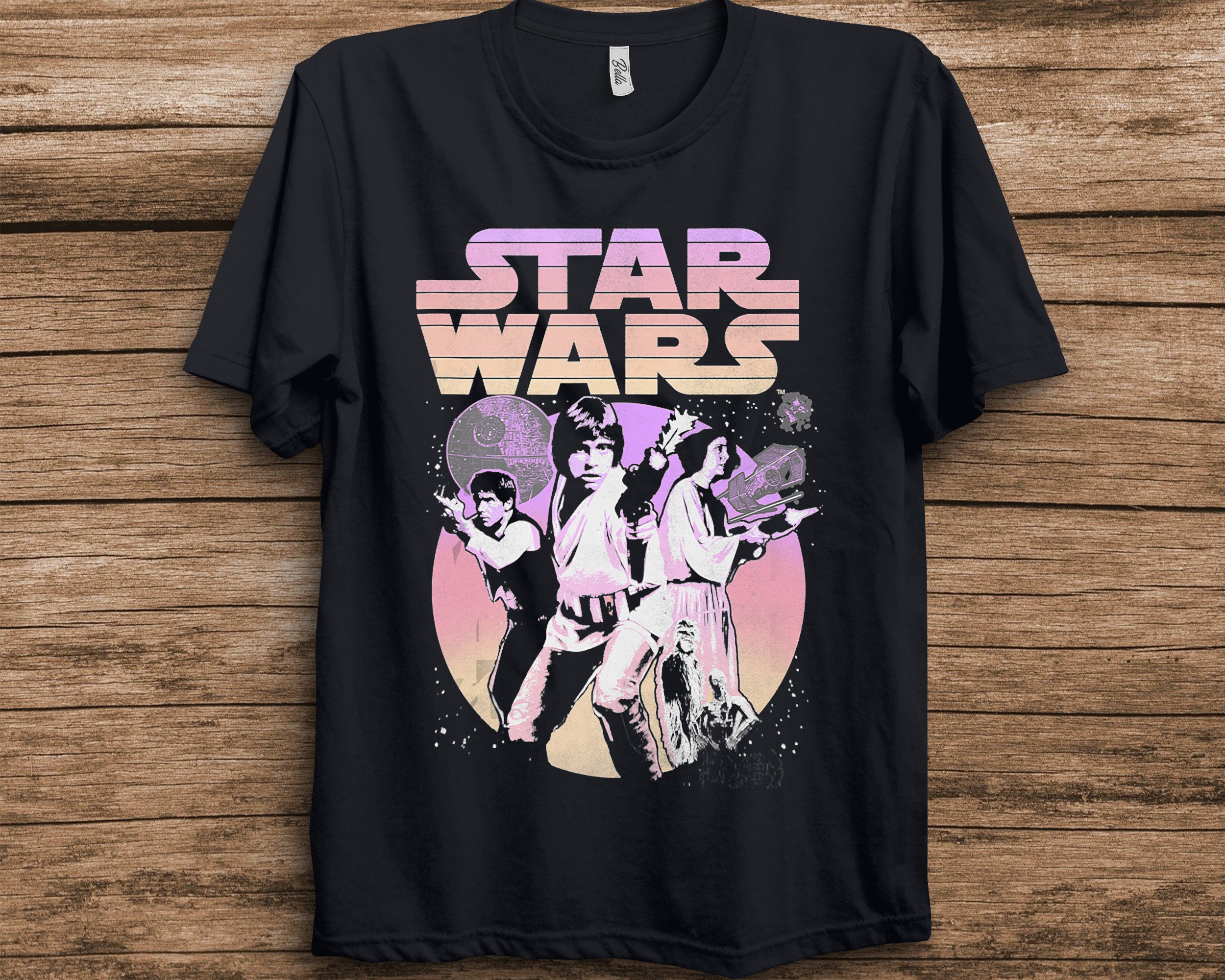 Retro Gradient Group Poster Star Wars Unisex T-Shirt