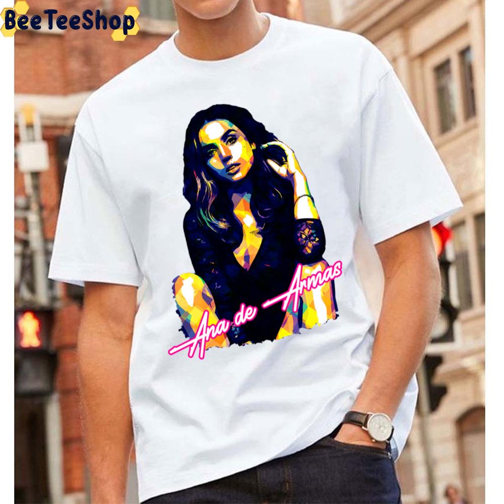 Retro Neon Art Ana De Armas Unisex T-Shirt