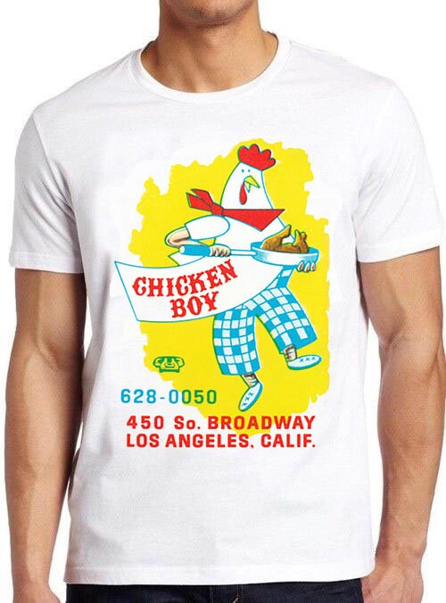 Retro Vintage Chicken Boy 450 So Broadway Los Angeles Calif Unisex T-Shirt