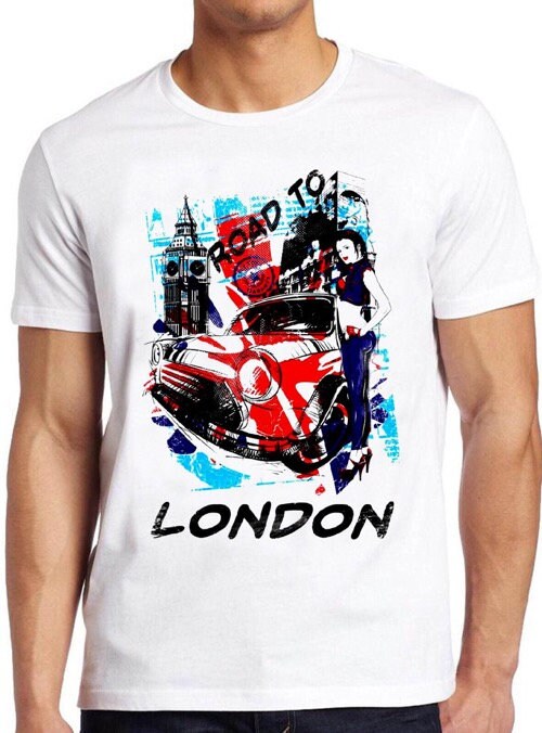 Road To London Digital Art Unisex T-Shirt