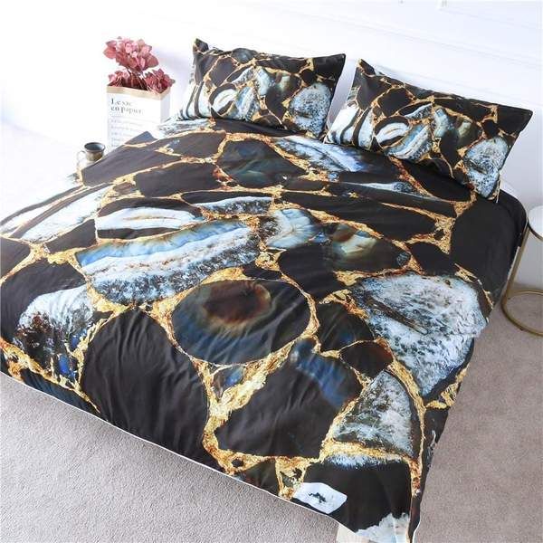 Rock Marble Cotton Bedding Sets