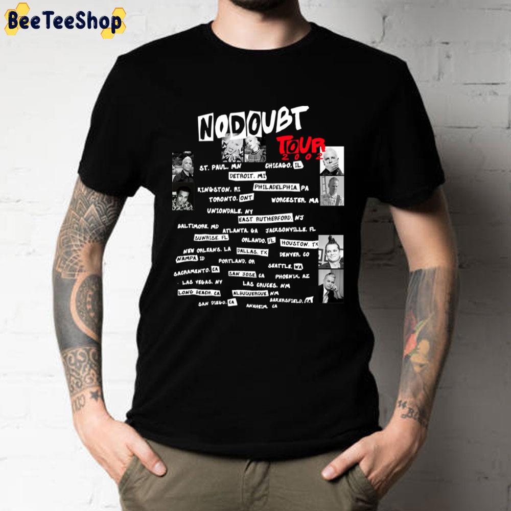 Rock Tour 2002 No Doubt Band Art Unisex T-Shirt