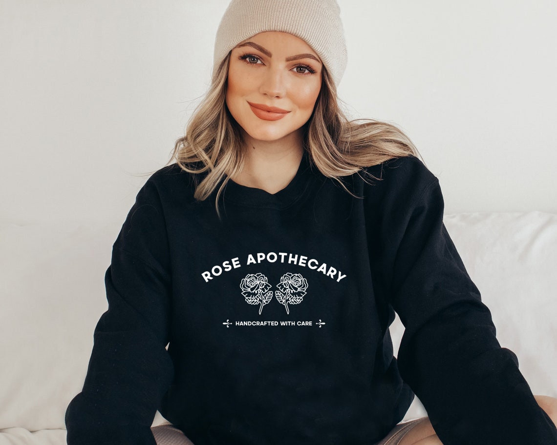 Rose Apothecary Handcrafted With Care Unisex Sweatshirt