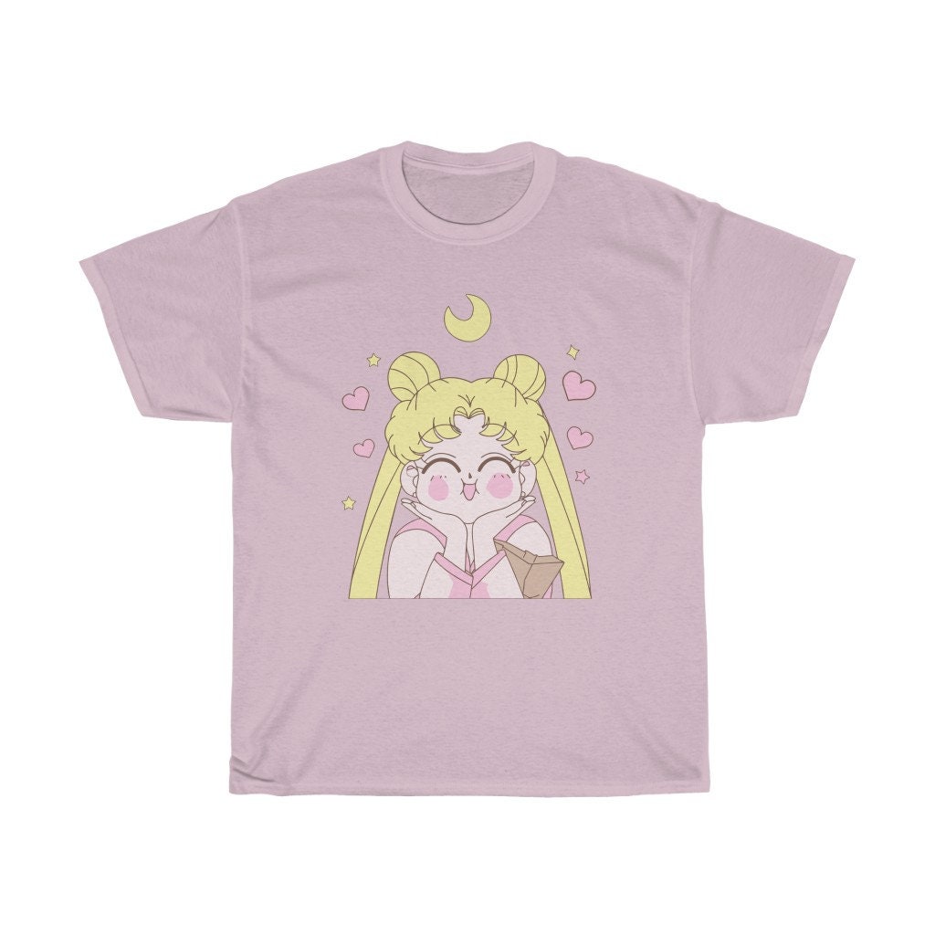 Sailor Moon Harajuku Manga Otaku Cute Pink Unisex T-Shirt