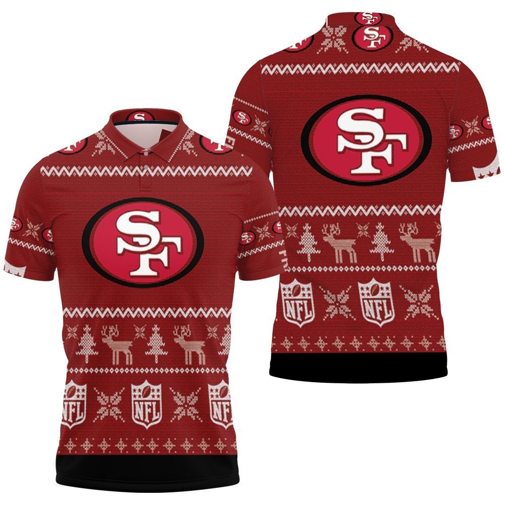 San Francisco 49ers Ugly Sweatshirt Christmas 3d Polo Shirt All Over Print Shirt 3d T-shirt