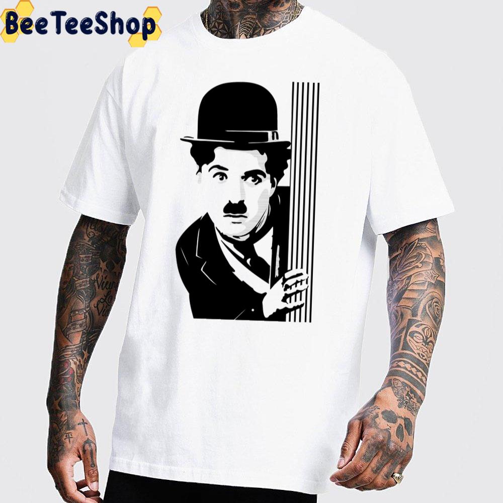 Silent Movies Charlie Chaplin Black Art Unisex T-Shirt