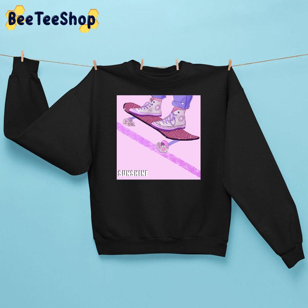 Skater Girl Pastel Art Converse Unisex Sweatshirt