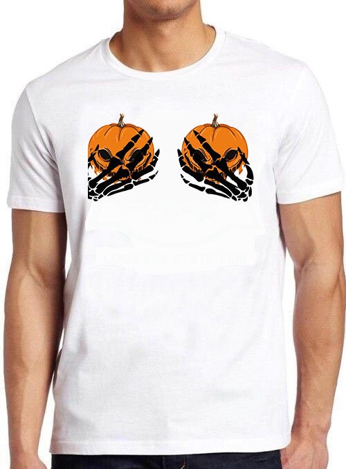 Skeleton Hands Funny Pumpkin Unisex T-Shirt