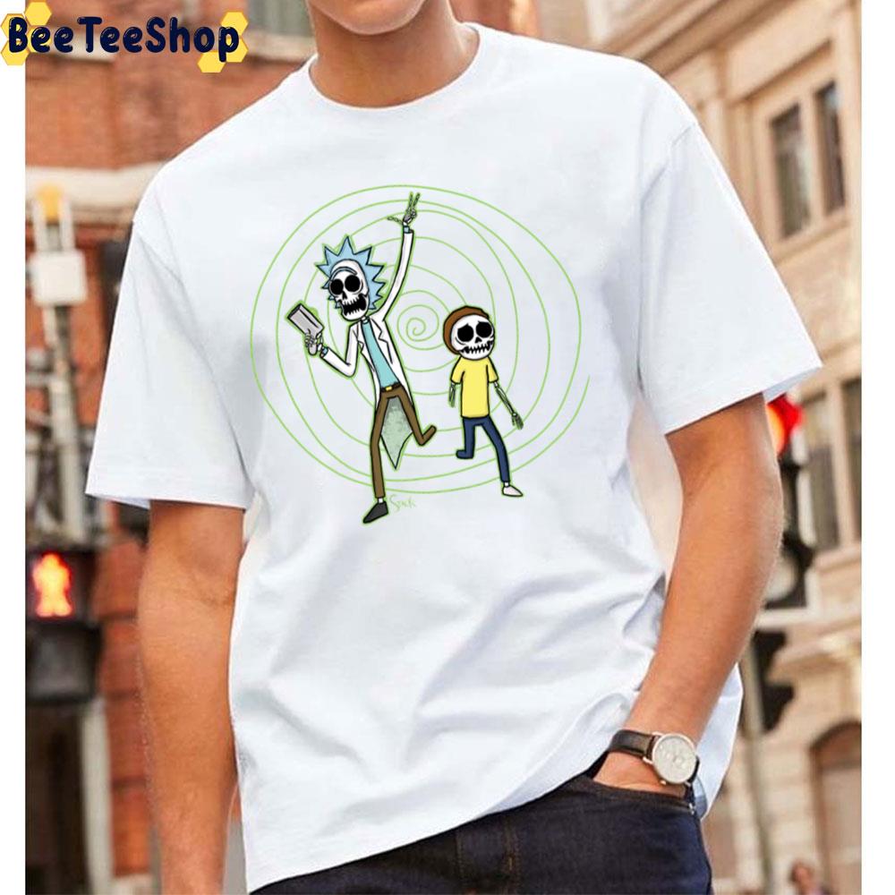 Skeleton Portal Rick And Morty Unisex T-Shirt